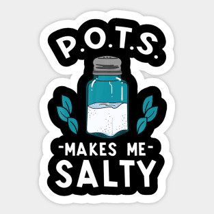 Pots awareness salty dysautonomia turquoise salt Sticker